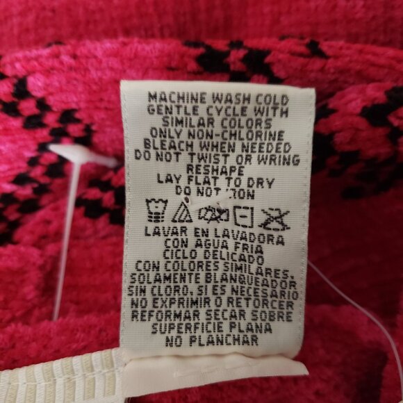NWT White Stag Scarf Sweater Set Plus Size 22W 24W Magenta Soft Warm Chenille - Picture 8 of 10